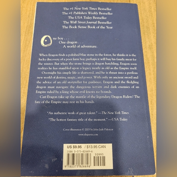 Eragon - Novel by Christopher Paolini - Picture 2 of 3